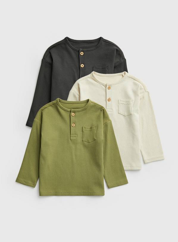 Ribbed T-Shirts 3 Pack  2-3 years